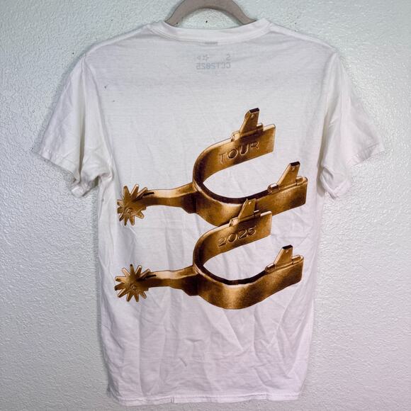 Beyonce Cowboy Carter Shirt Women Small Golden Crown Graphic Tee Tour Merch 2025 - Picture 2 of 11